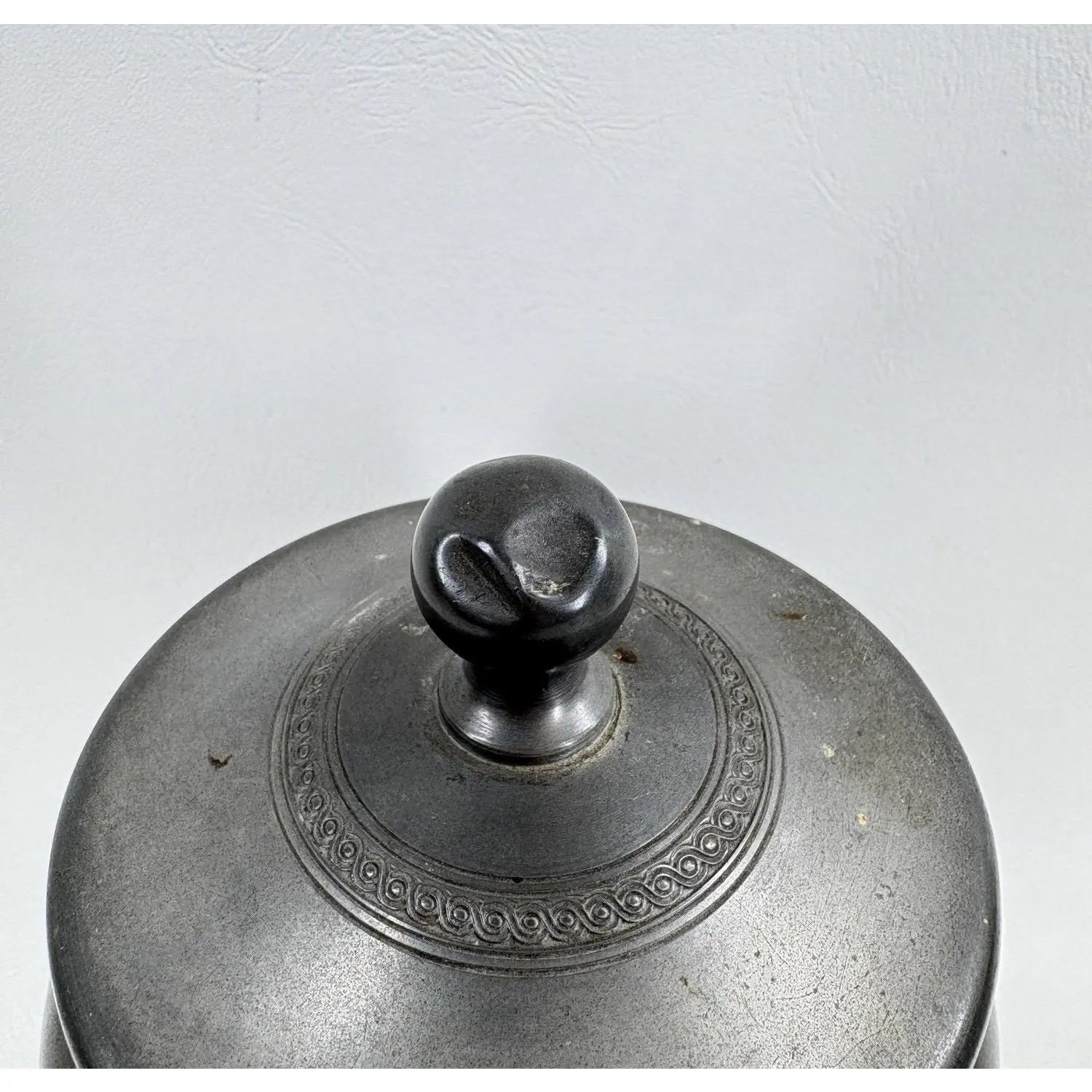 Signed Art Deco "Garant" Pewter Lidded Humidor Jar, Spain - 1930s