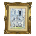 1973 Original Signed Steve LeBailly Mixed Media – "Notre-Dame de Paris"