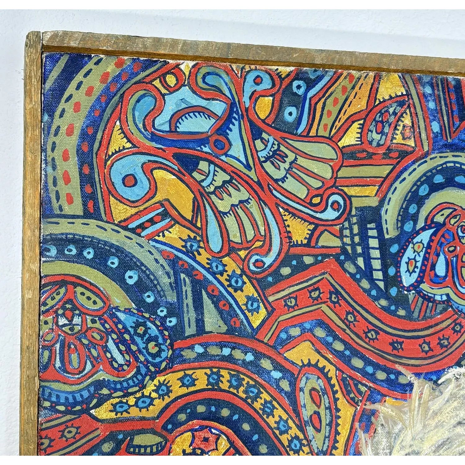 Large Signed Philip Behymer Mid-Century Modern Portrait Museum-Collected Texas Artist 1983