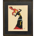 Vintage Henri De Toulouse-Lautrec Jane Avril Musée D'Albi Lithograph Numbered 206 Of 350