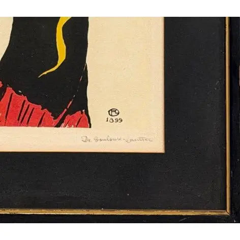 Vintage Henri De Toulouse-Lautrec Jane Avril Musée D'Albi Lithograph Numbered 206 Of 350