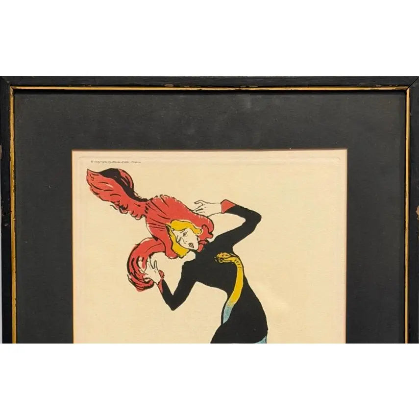 Vintage Henri De Toulouse-Lautrec Jane Avril Musée D'Albi Lithograph Numbered 206 Of 350