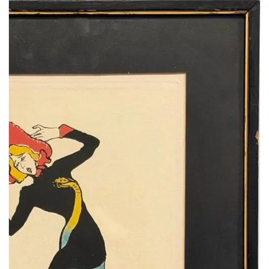 Vintage Henri De Toulouse-Lautrec Jane Avril Musée D'Albi Lithograph Numbered 206 Of 350