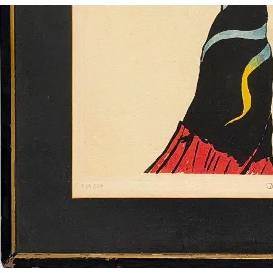 Vintage Henri De Toulouse-Lautrec Jane Avril Musée D'Albi Lithograph Numbered 206 Of 350