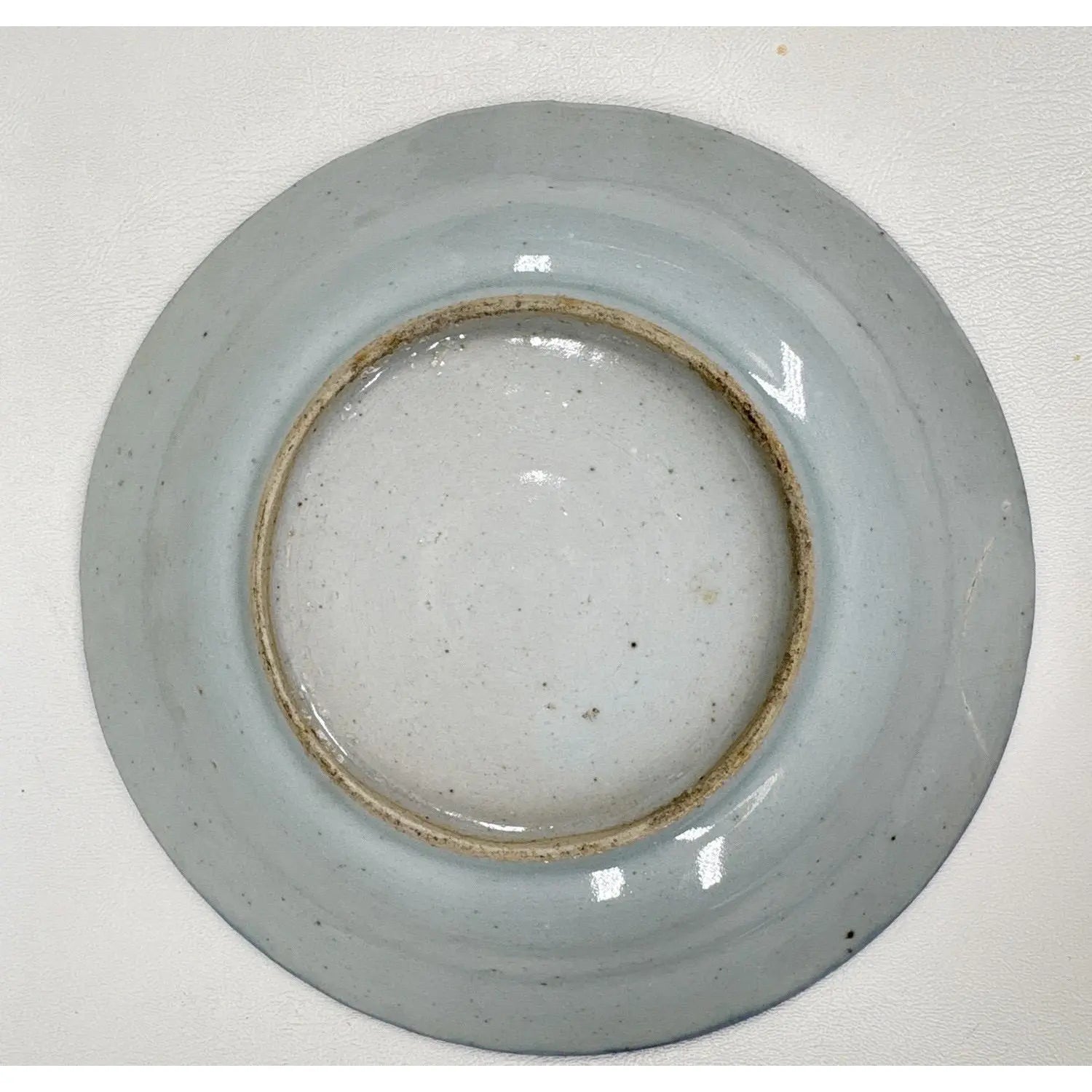 Pair of 19th Century Chinese Export "Canton" Blue & White Shallow Bowls, 8.75"