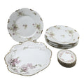 12-Piece Antique Haviland & Elite Works Limoges Mixed Floral Collection