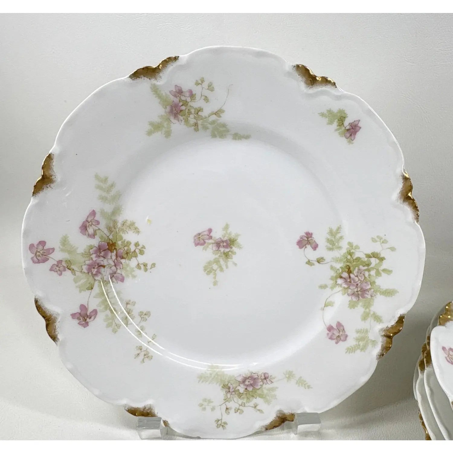 12-Piece Antique Haviland & Elite Works Limoges Mixed Floral Collection