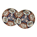 Pair of Vintage Japanese "Gold Imari" Hand-Painted Rickshaw Chargers, 11"