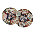 Pair of Vintage Japanese "Gold Imari" Hand-Painted Rickshaw Chargers, 11"