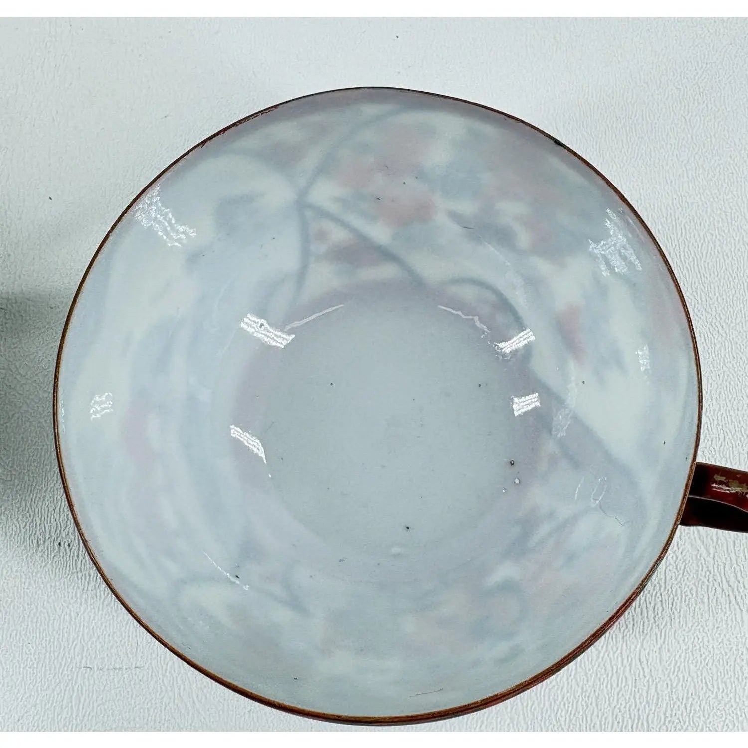 Pair of Antique Japanese Kutani Eggshell Porcelain Cups & Saucers