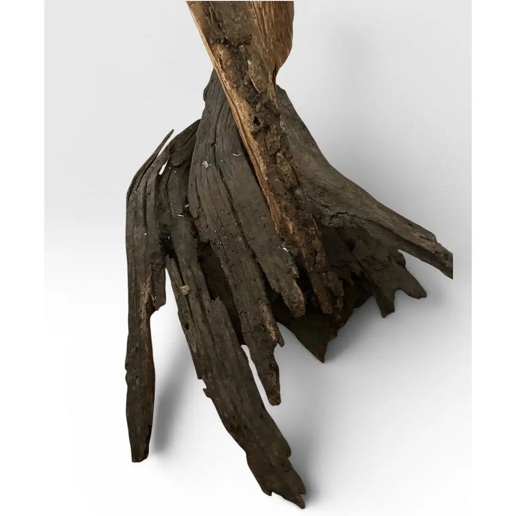 Monumental Lubomir Tomaszewski Signed Wood And Copper Bird Sculpture Seven Feet Tall