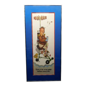 Vintage 1978 Peter Mulcahy Hand-Signed Aviation Satire