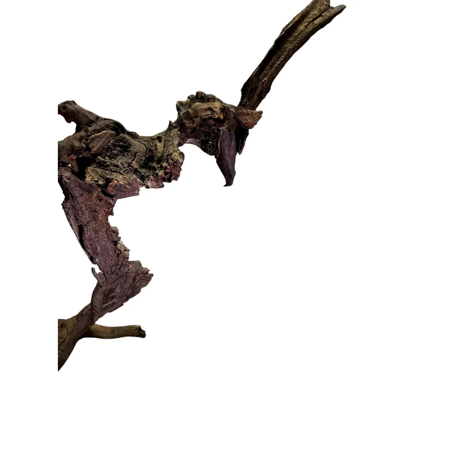Signed Lubomir Tomaszewski Monumental Wood And Copper Bird Sculpture, 45 Inches