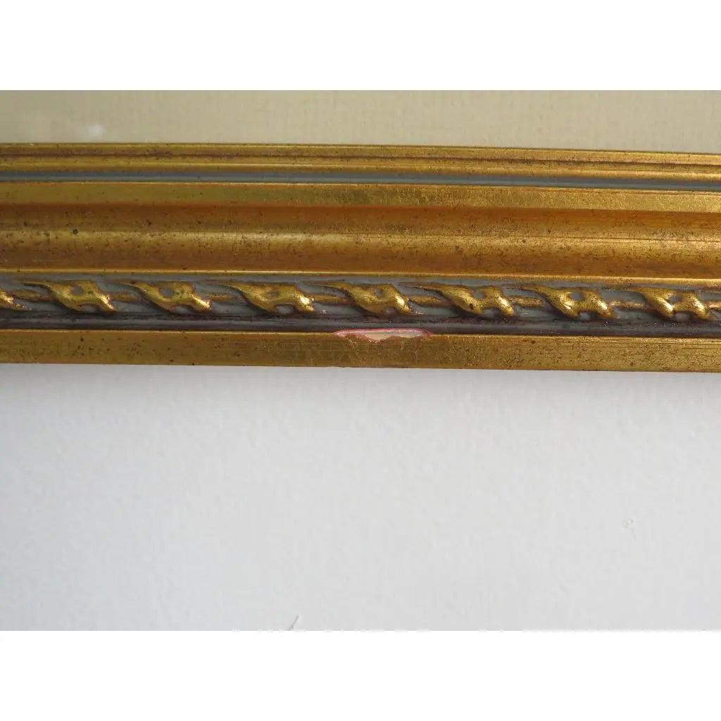 Antique Emily F. Mann Floral Still-Life Watercolor Triple Matted Gilt Framed