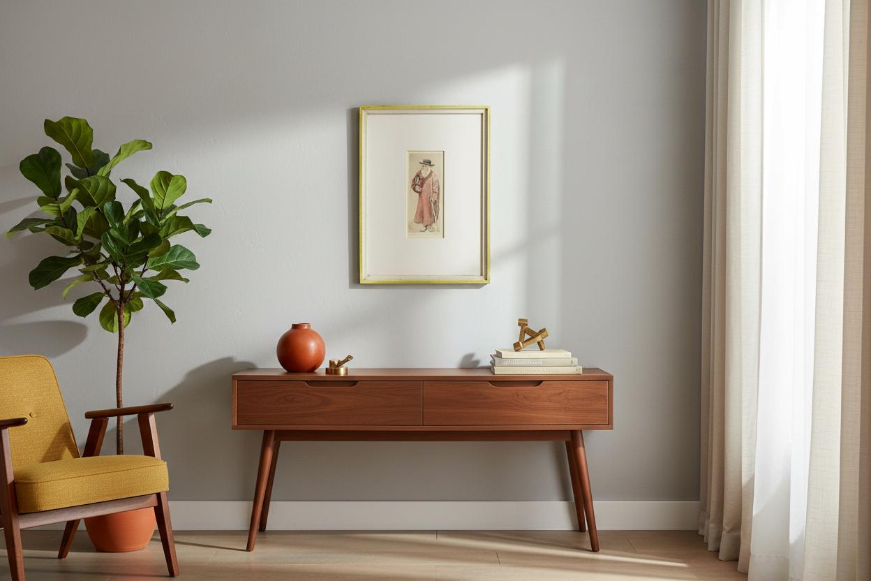 Mid-Century Modern Scholar Hand-Colored Signed Etching By Quintana Limited Edition 24/100