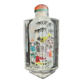 Vintage Signed Chinese Inside-Painted Glass Snuff Bottle – Rare Triangular Form