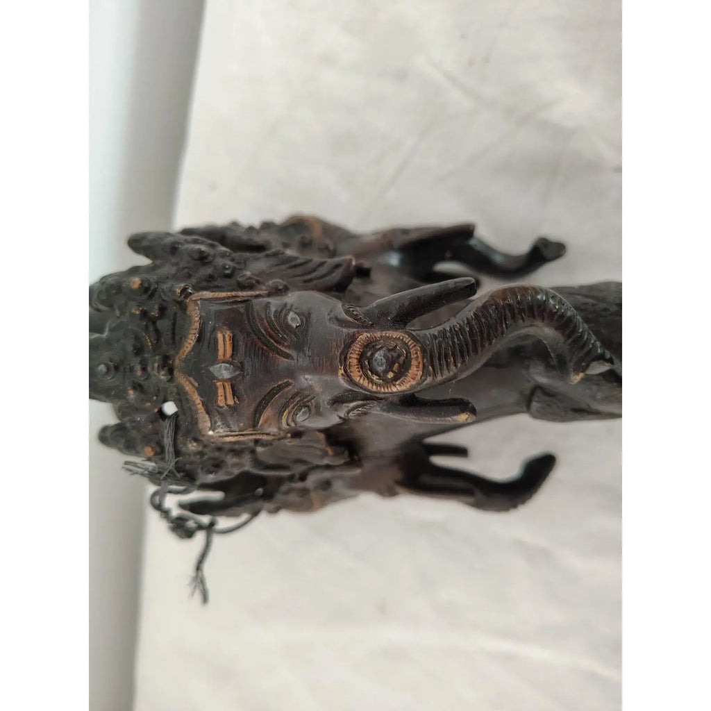 Large 20th Century Tibetan Bronze Ritual Kartika Phurba with Hayagriva