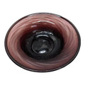 Mid-Century Modern Hand-Blown Large Amethyst Glass Centerpiece Bowl