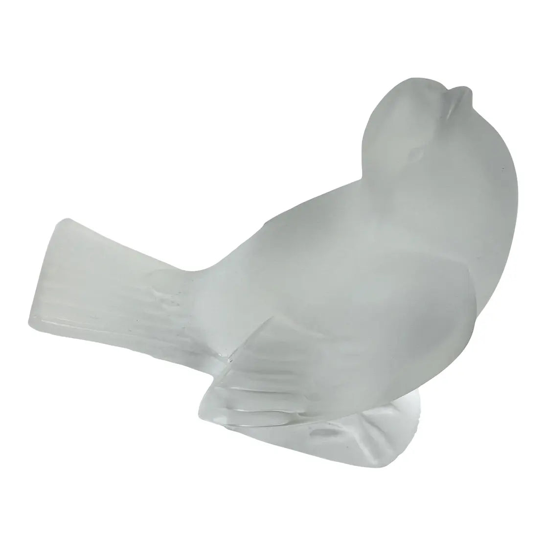 The Singing Sparrow (Moineau Coquet) - A Mid-Century Lalique Frosted Crystal Masterpiece