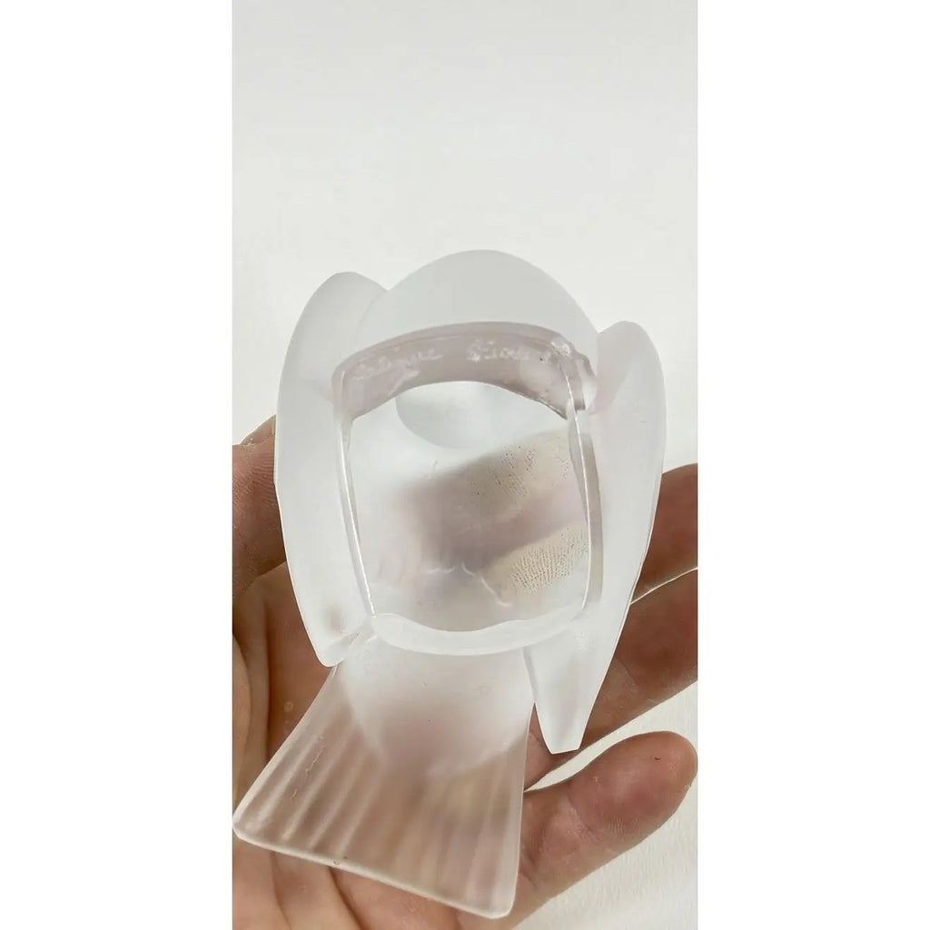 The Singing Sparrow (Moineau Coquet) - A Mid-Century Lalique Frosted Crystal Masterpiece