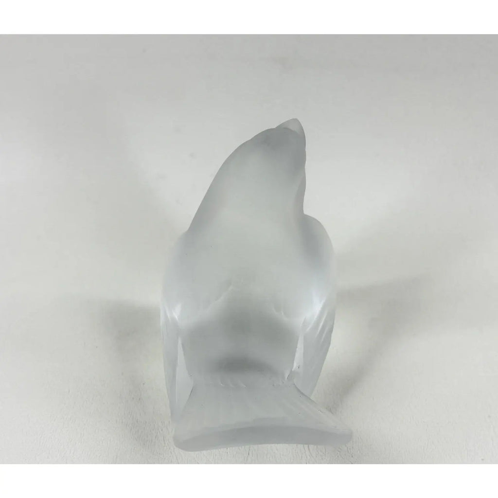 The Singing Sparrow (Moineau Coquet) - A Mid-Century Lalique Frosted Crystal Masterpiece