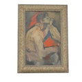 Original Mid-Century Oil on Canvas "Figural Study" by Doris Klein (NY, 1918-2002)