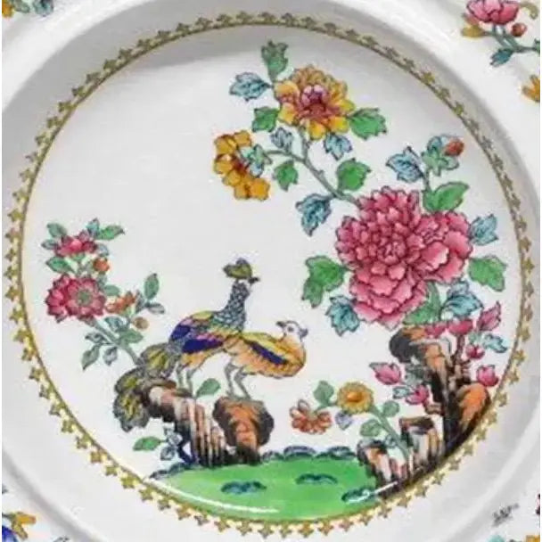 Rare Antique Copeland Spode "Peacock" Pattern 10.5" Bowl – Gilman Collamore & Co. Retailer Mark