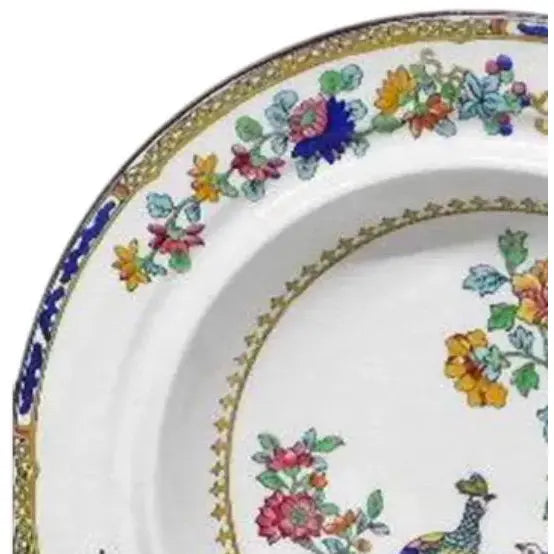 Rare Antique Copeland Spode "Peacock" Pattern 10.5" Bowl – Gilman Collamore & Co. Retailer Mark