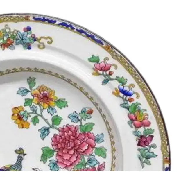 Rare Antique Copeland Spode "Peacock" Pattern 10.5" Bowl – Gilman Collamore & Co. Retailer Mark