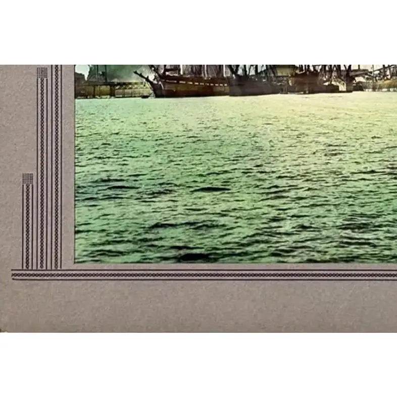 Rare Antique Hand-Colored Photograph of Port Blakely, WA Mill (c. 1900) by Wilhelm Hester