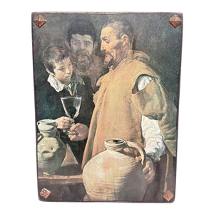 Diego Velázquez 'The Waterseller of Seville' Lithograph on Board