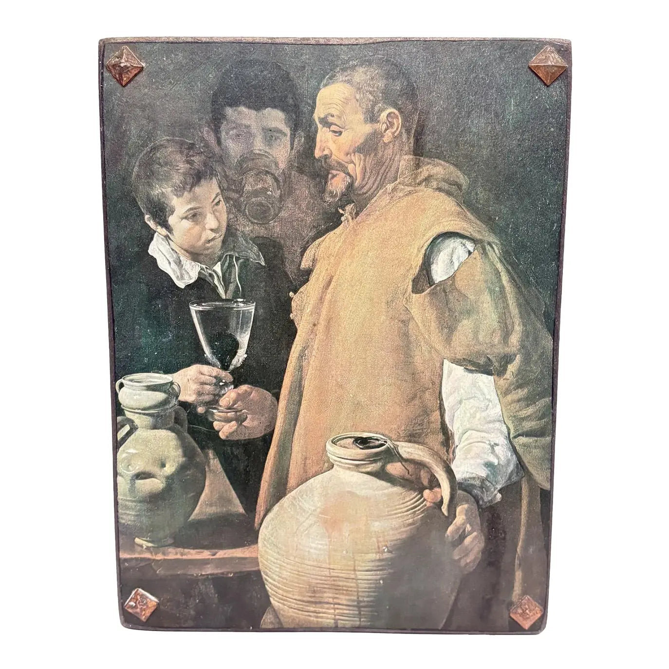 Diego Velázquez 'The Waterseller of Seville' Lithograph on Board