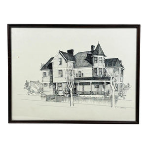 Original Pen & Ink Rendering of Seattle’s Historic Ward-Heintz House