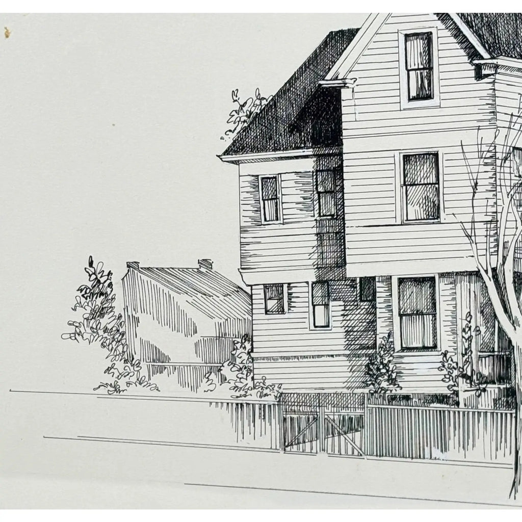Original Pen & Ink Rendering of Seattle’s Historic Ward-Heintz House