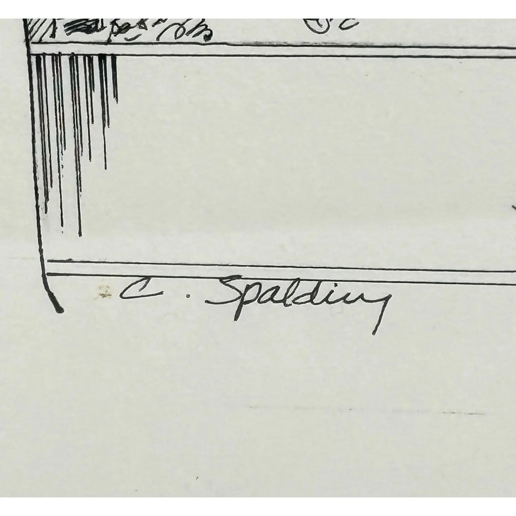 Original Pen & Ink Rendering of Seattle’s Historic Ward-Heintz House