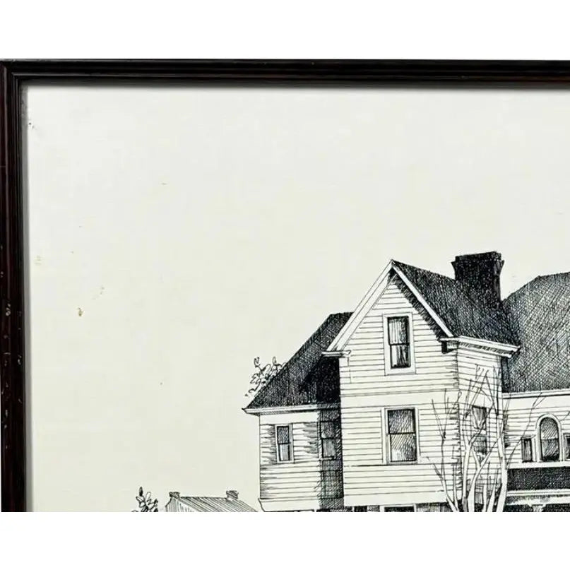 Original Pen & Ink Rendering of Seattle’s Historic Ward-Heintz House
