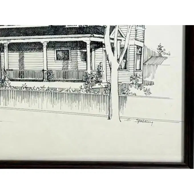 Original Pen & Ink Rendering of Seattle’s Historic Ward-Heintz House