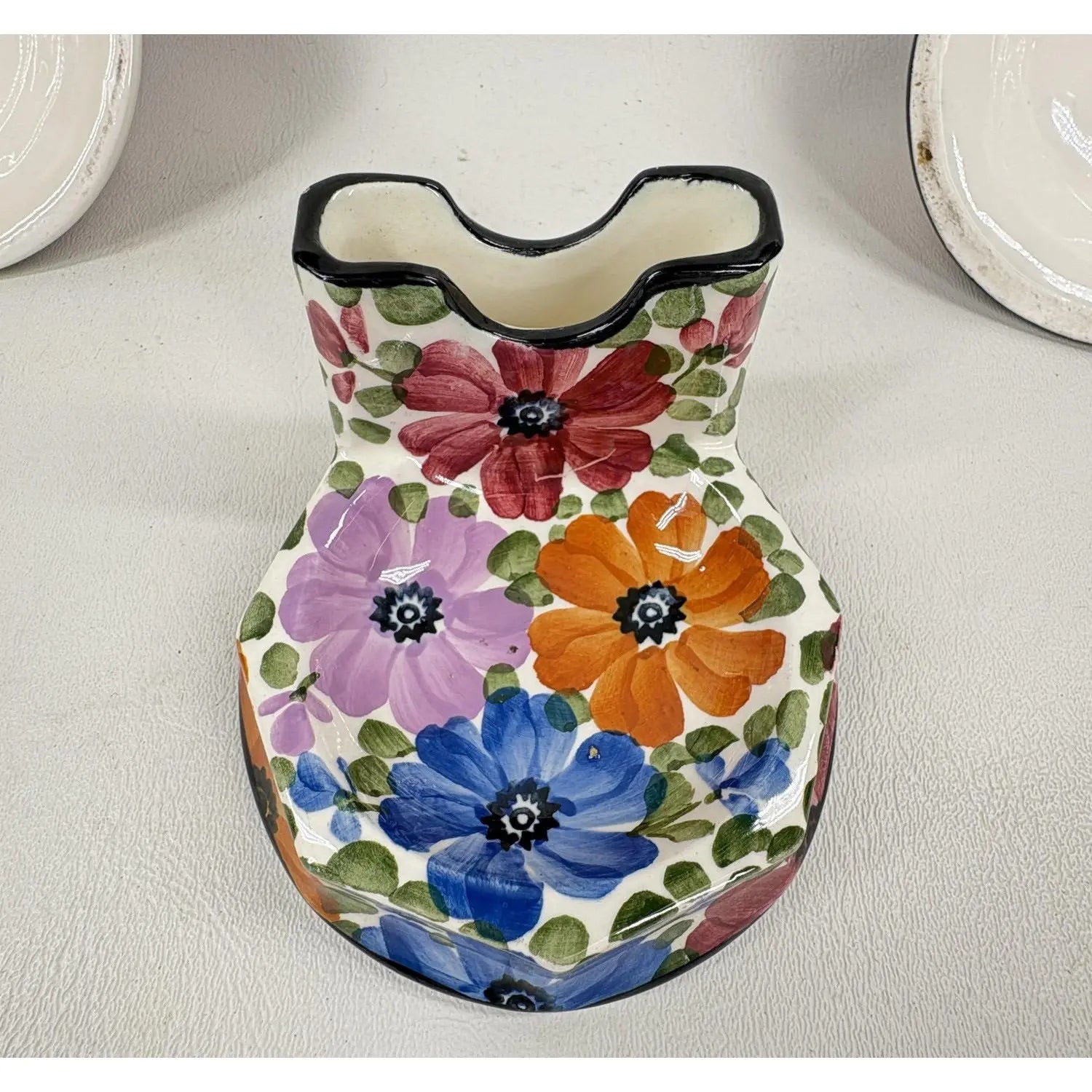 Antique "Celebrate" Semi-Porcelain 3-Piece Desk Set | Staffordshire, England (c. 1900)
