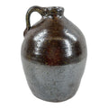 Antique 19th Century Georgia Stoneware Jug Alkaline Glazed Crawford County Pottery