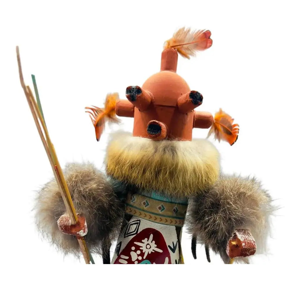 Vibrant Hand-Carved Navajo "Little Bird Ogre" Kachina Doll – Gilbert Ortega Gallery