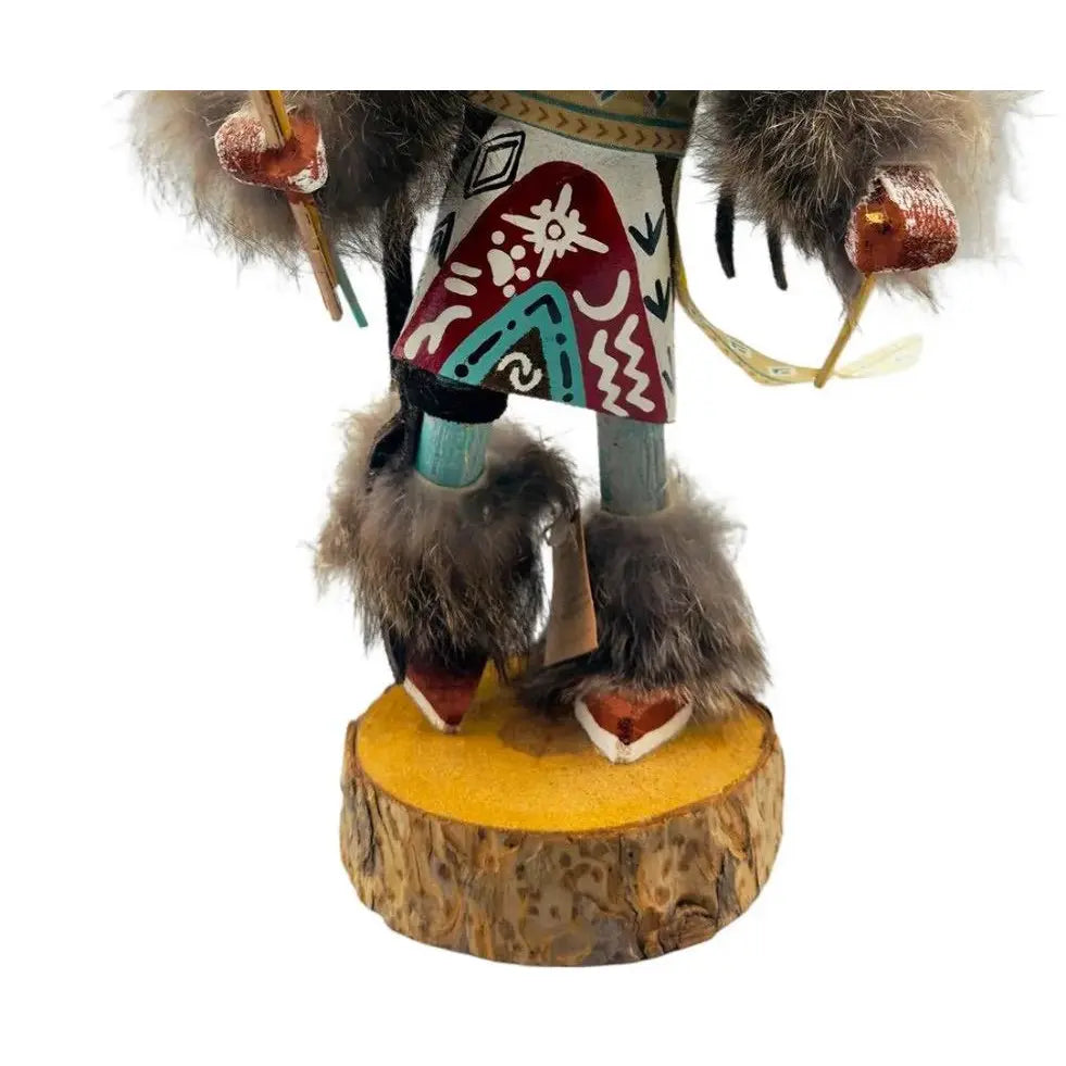 Vibrant Hand-Carved Navajo "Little Bird Ogre" Kachina Doll – Gilbert Ortega Gallery