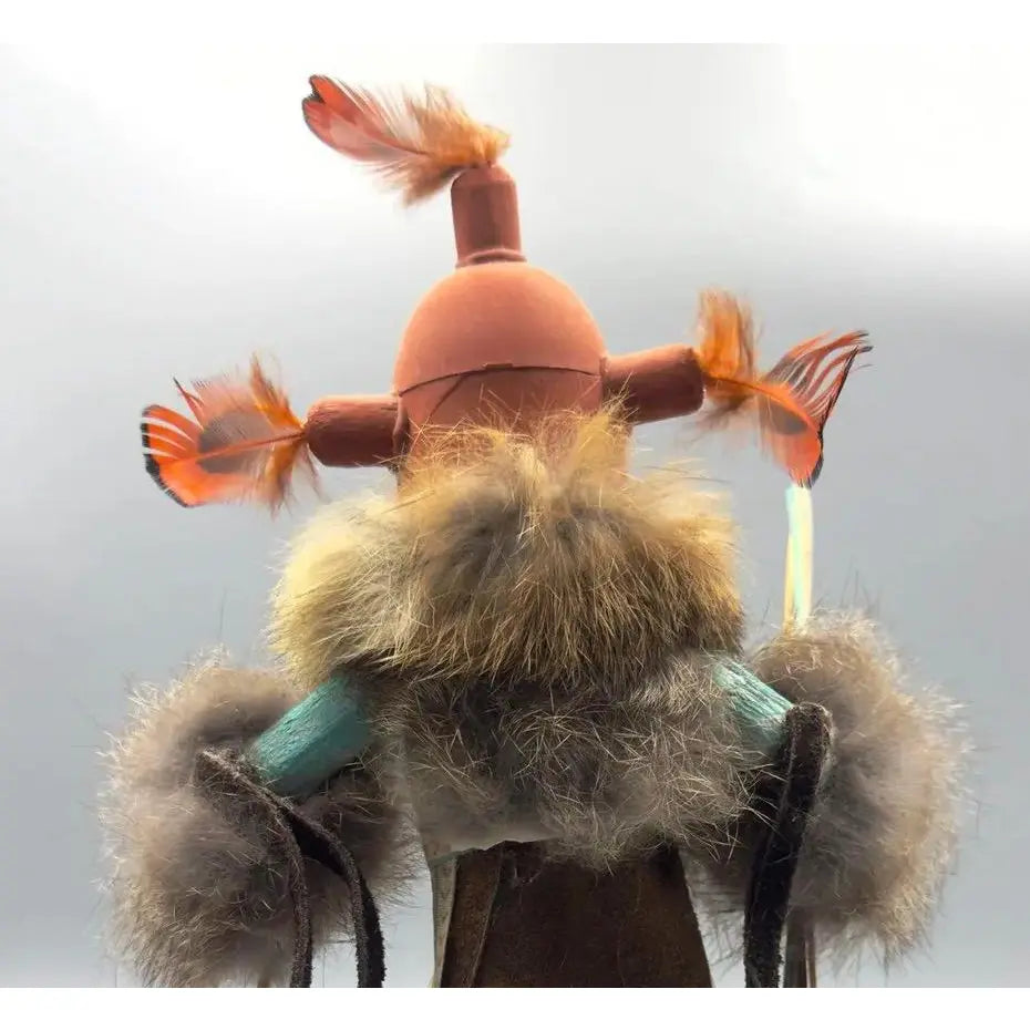 Vibrant Hand-Carved Navajo "Little Bird Ogre" Kachina Doll – Gilbert Ortega Gallery