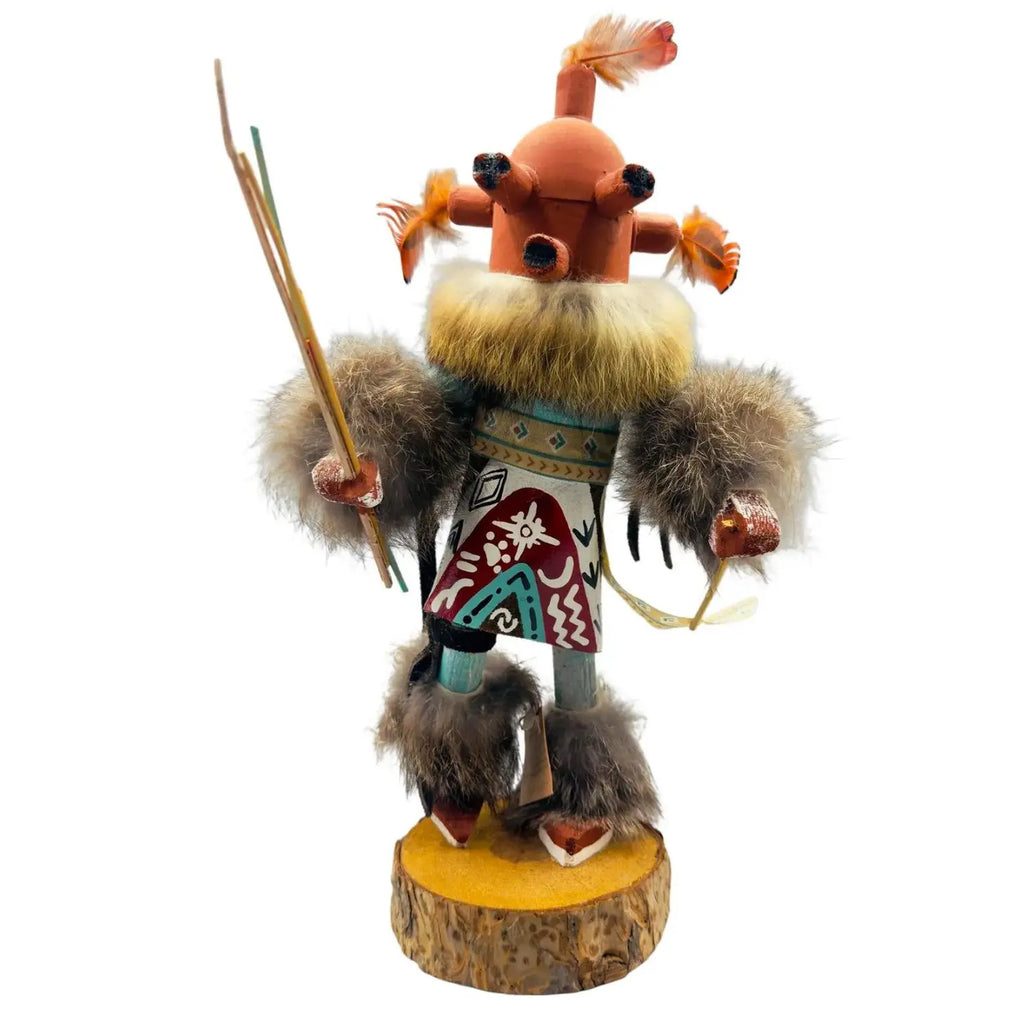Vibrant Hand-Carved Navajo "Little Bird Ogre" Kachina Doll – Gilbert Ortega Gallery
