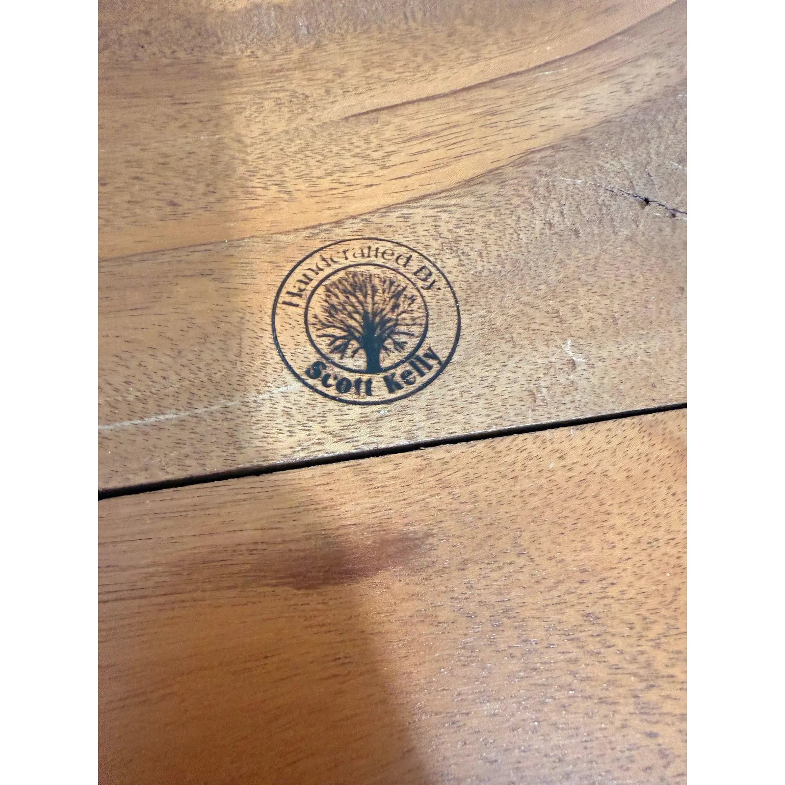 Handcrafted American Cherry Serving Tray with Cast "Twig" Handles by Scott Kelly