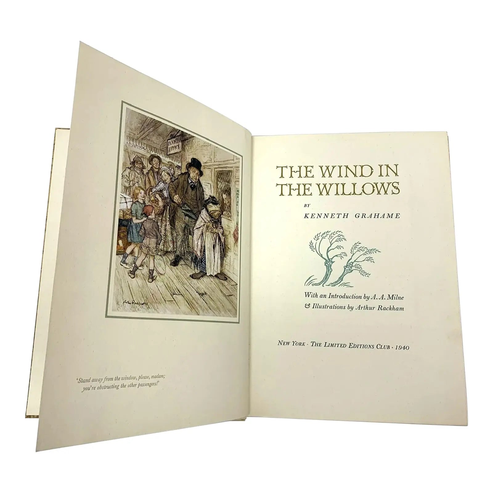 Signed 1940 First Rackham Edition: Kenneth Grahame’s "The Wind in the Willows" – Limited Editions Club