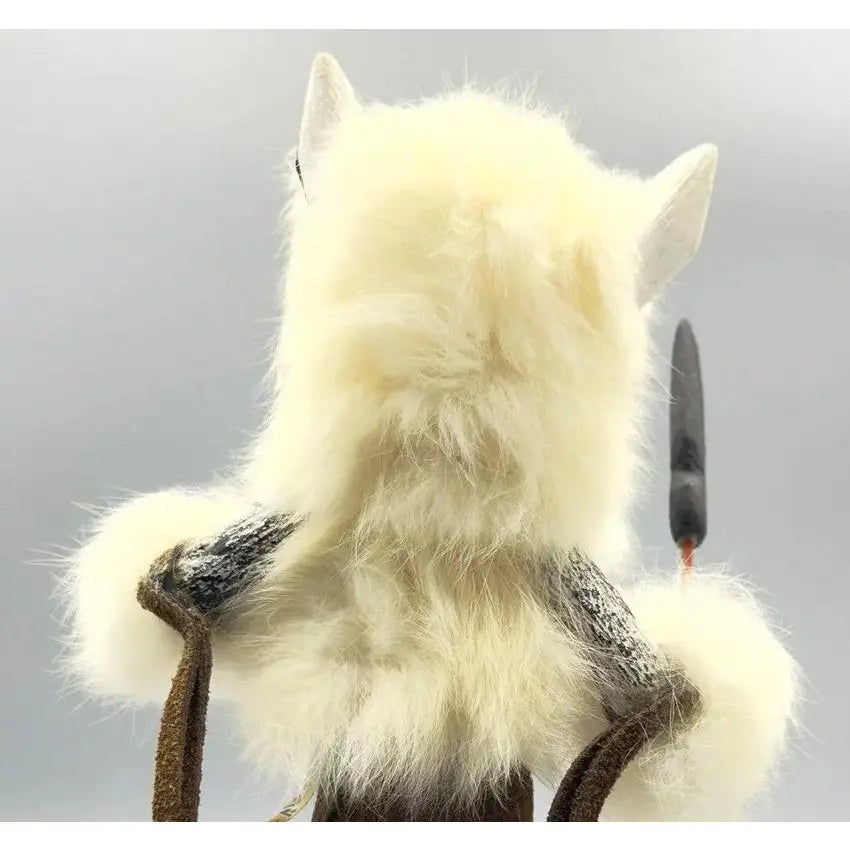 Dynamic Hand-Carved Navajo "White Wolf" Kachina Doll – Gilbert Ortega Gallery