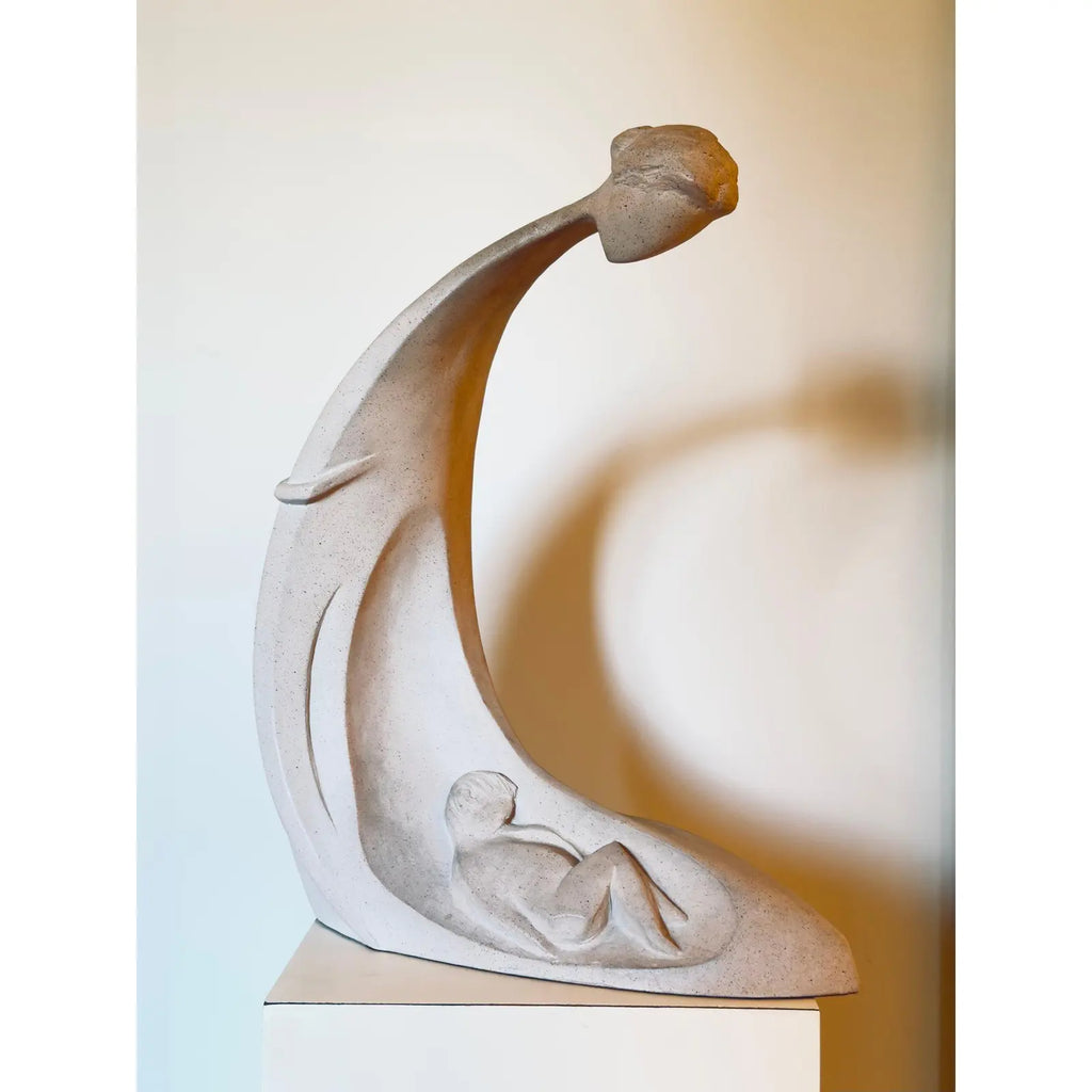 Vintage 1980 David Fisher for Austin Productions Beginnings Mother and Child Large Sculpture