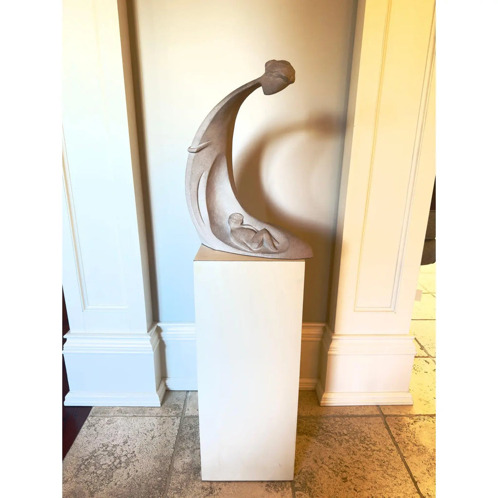 Vintage 1980 David Fisher for Austin Productions Beginnings Mother and Child Large Sculpture