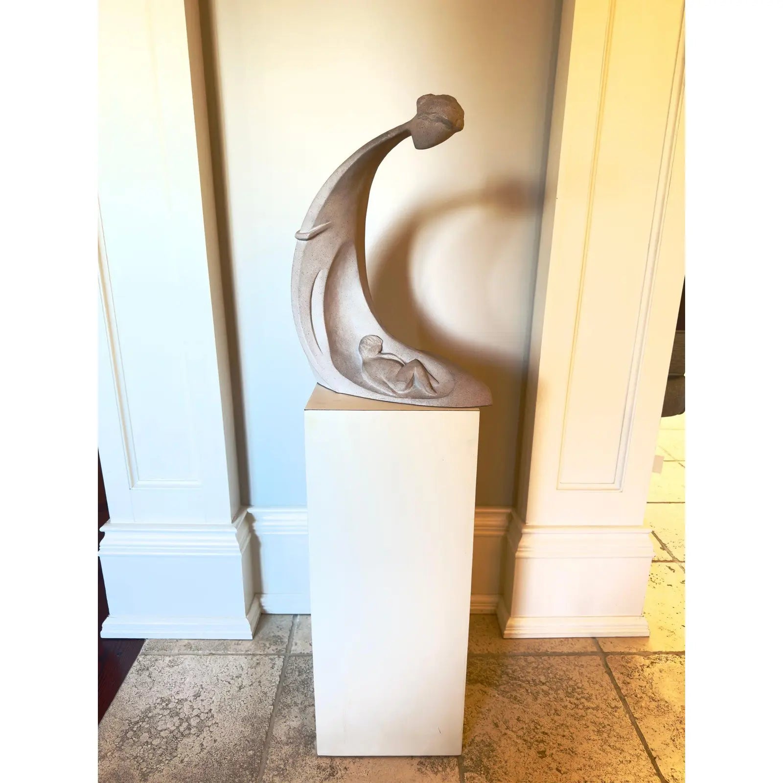 Vintage 1980 David Fisher for Austin Productions Beginnings Mother and Child Large Sculpture