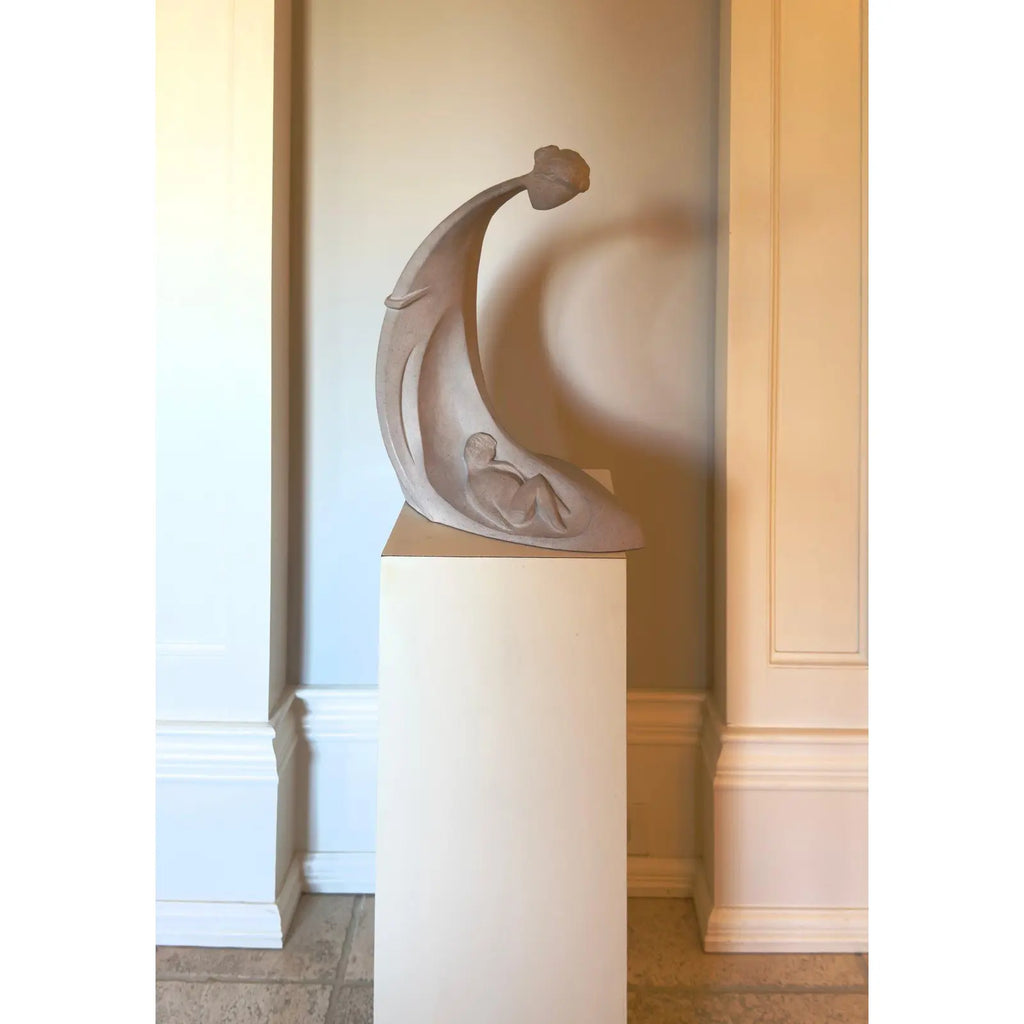 Vintage 1980 David Fisher for Austin Productions Beginnings Mother and Child Large Sculpture